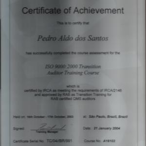 Certificado de Auditoria BVQI